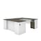 Bestar Norma U-Shaped Desk, Walnut Grey & White 181851-000035 - alternate 1